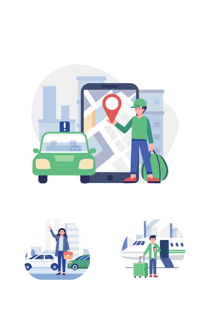 Transport Illustration Art Set  Large Set Preview