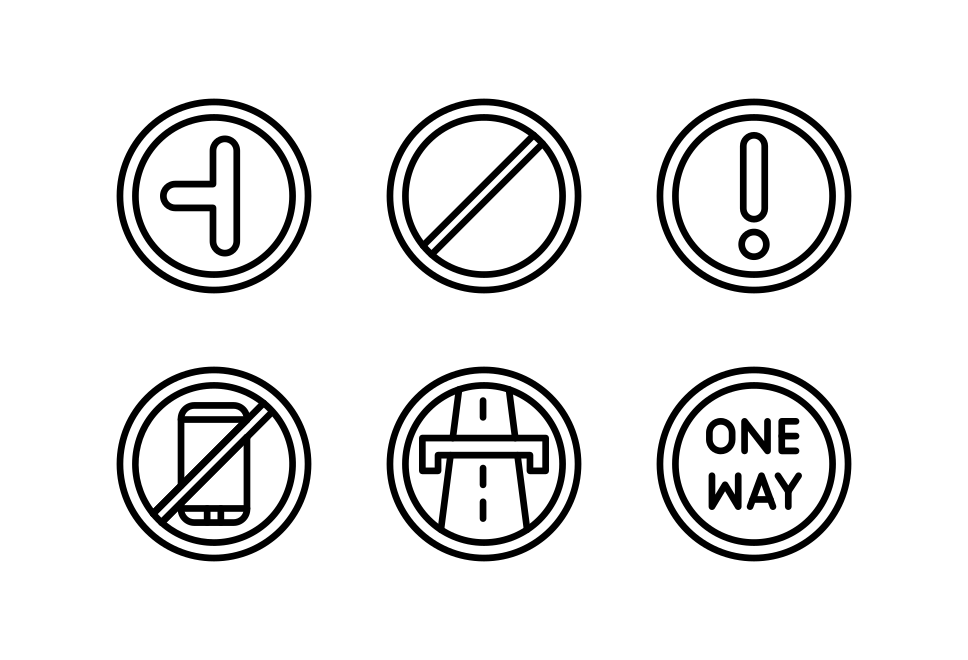 Road signs Large Set Preview