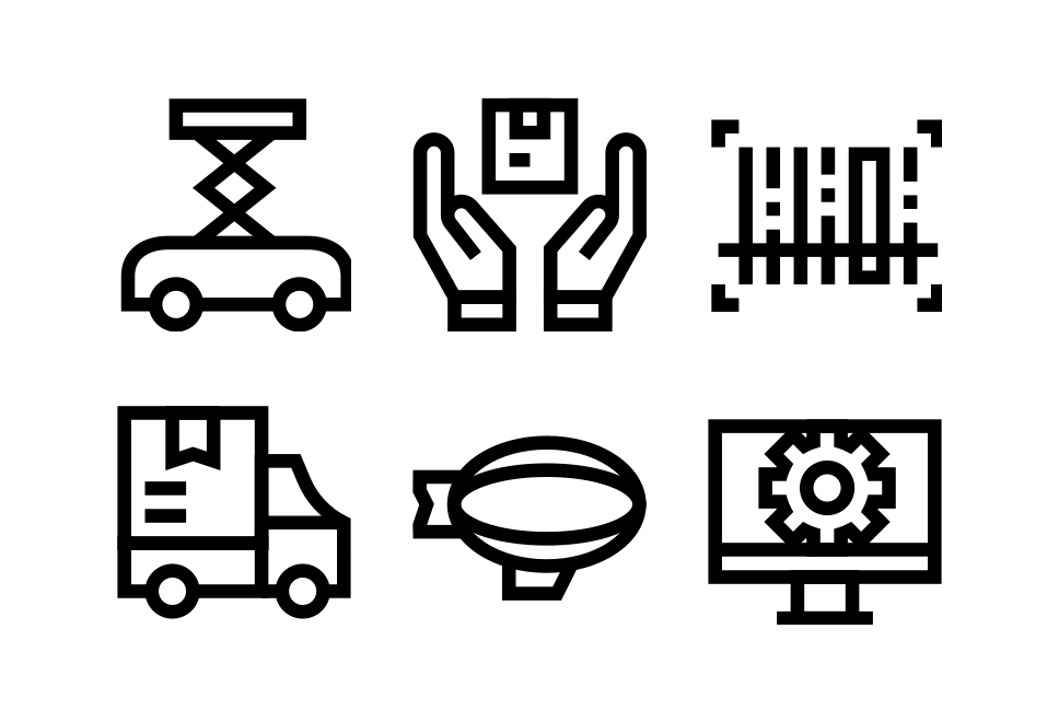Delivery Services And Logistics Large Set Preview