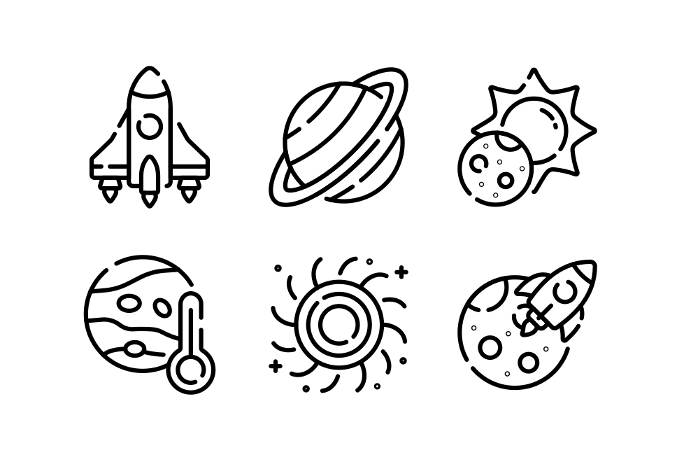 Space and Planets Large Set Preview
