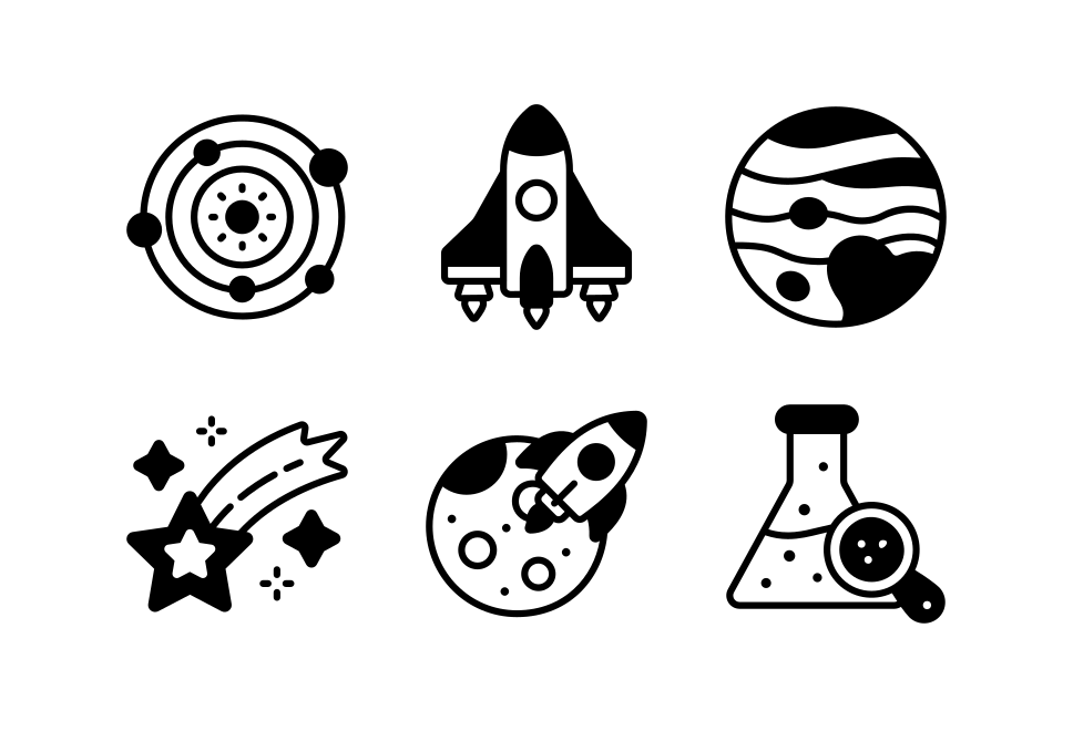 Space and Planets Large Set Preview