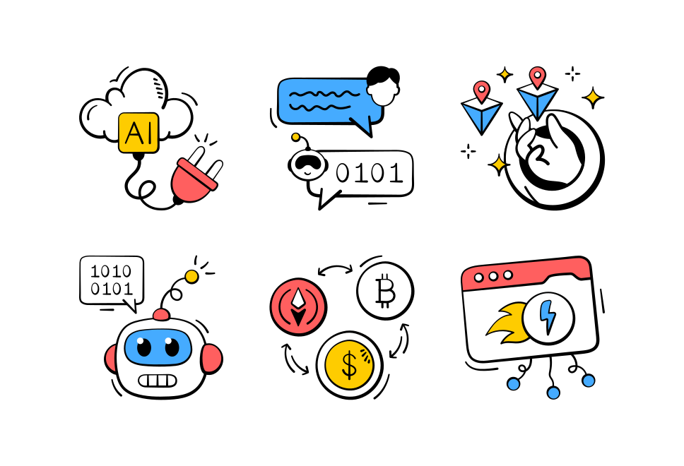 Artificial Intelligence and Future Technology Large Set Preview