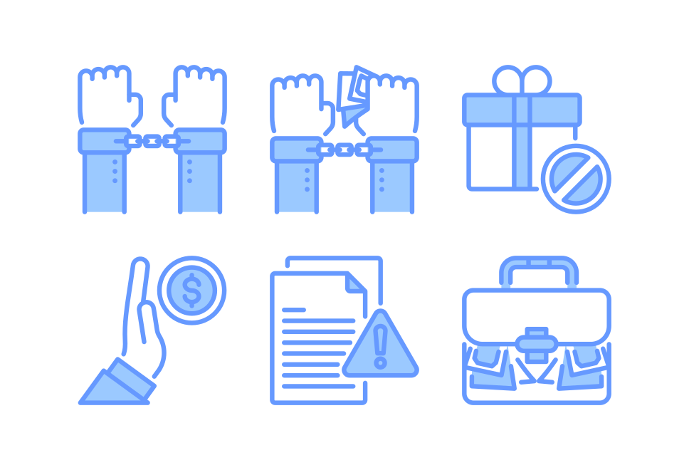 corruption and dishonesty Large Set Preview