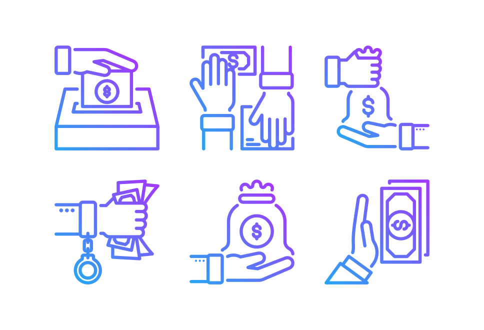 corruption and dishonesty Large Set Preview