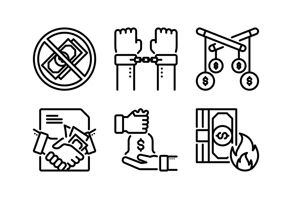 corruption and dishonesty Large Set Preview