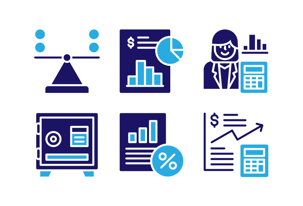 Accounting and Finance icon sheet Large Set Preview