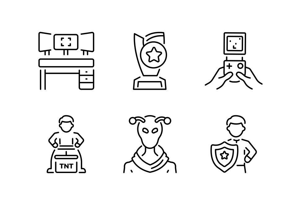 Gaming Icons Collection Large Set Preview