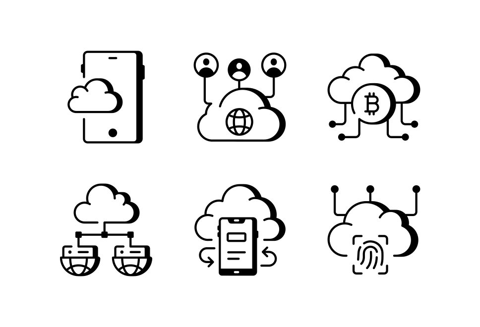 Cloud Computing Icon Set  Large Set Preview