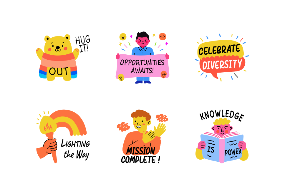 Pride Stickers Collection Large Set Preview