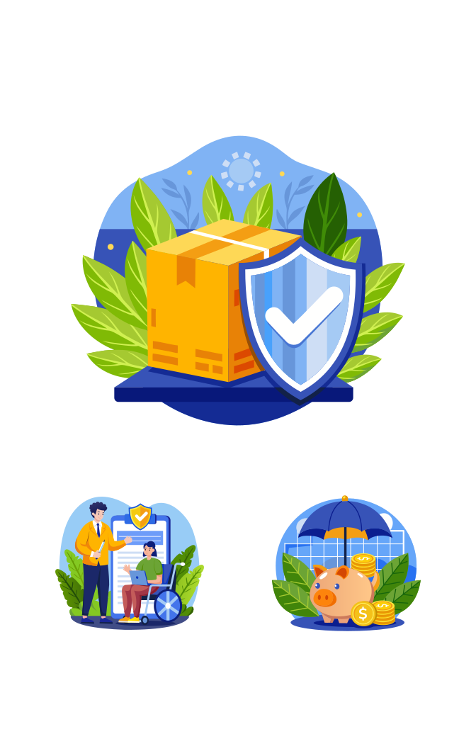 Insurance Illustration Art Set  Large Set Preview