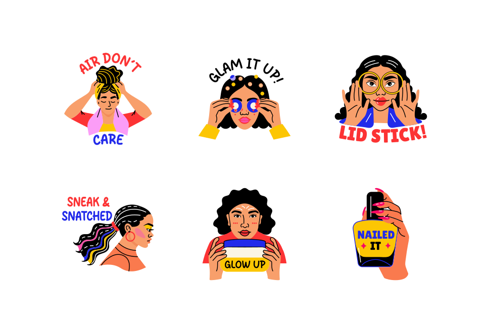 Beauty Stickers Art Set Large Set Preview