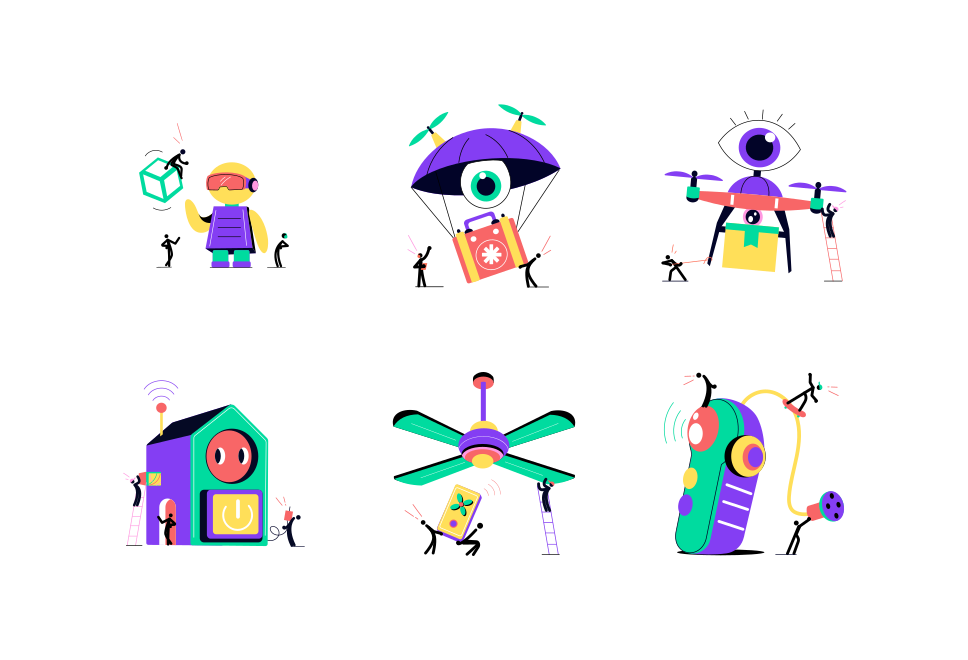 Technology and Innovation Illustration set  Large Set Preview