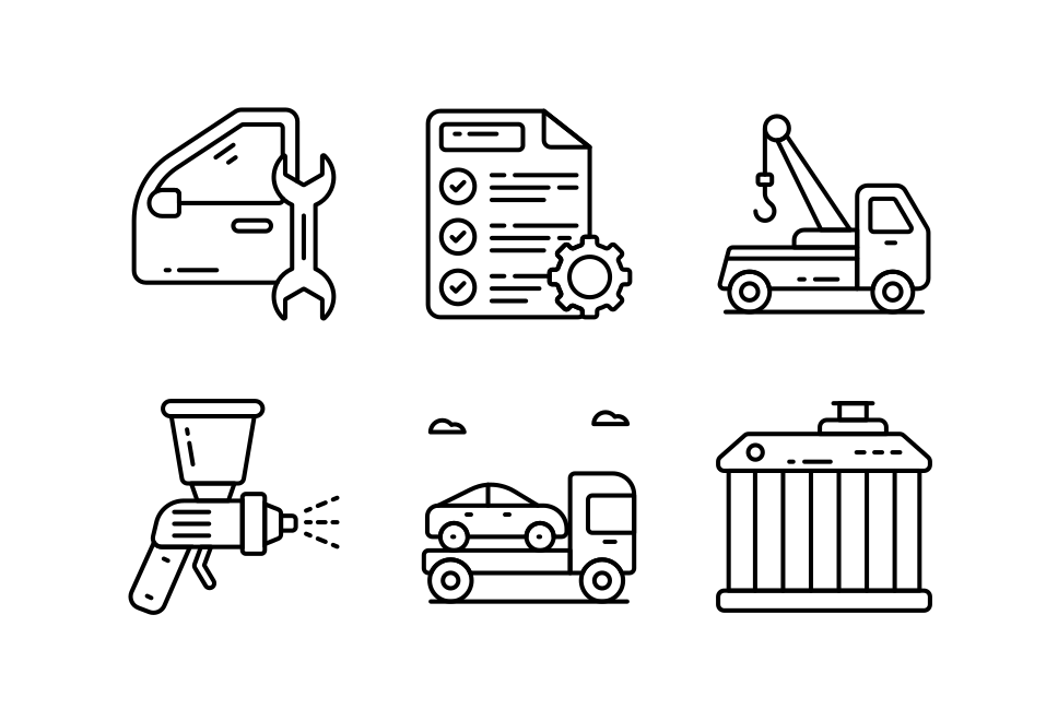 Car Service Large Set Preview
