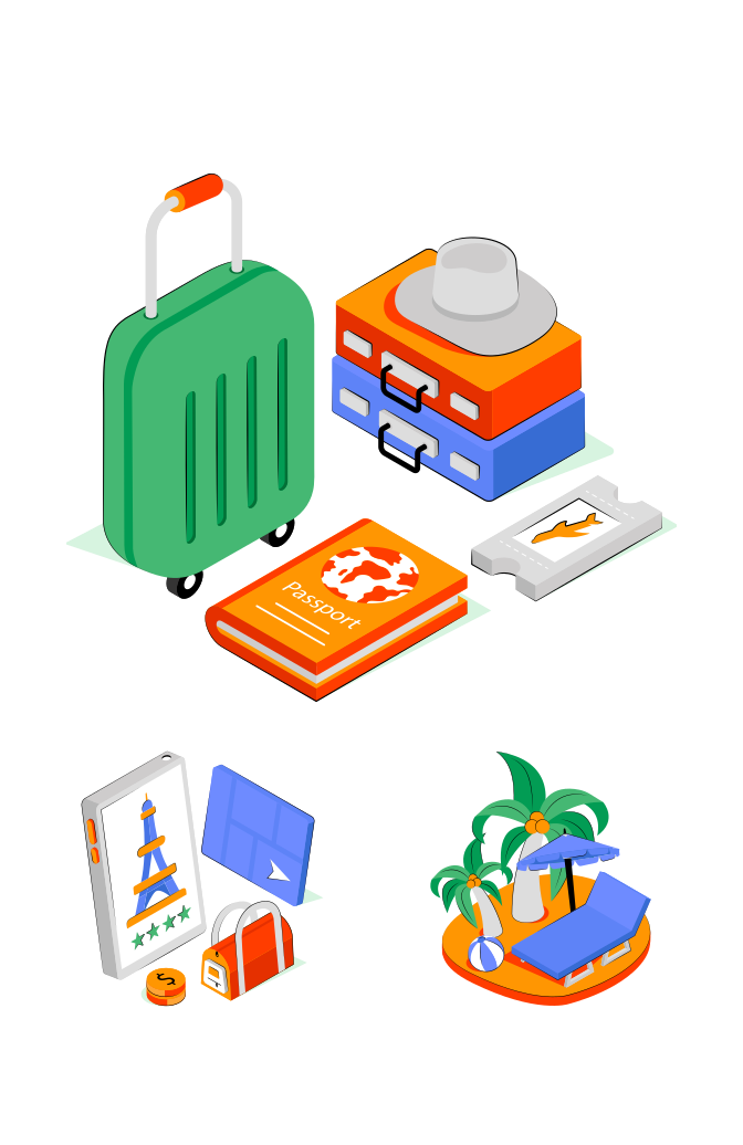 Hotel-Travel and Party Large Set Preview