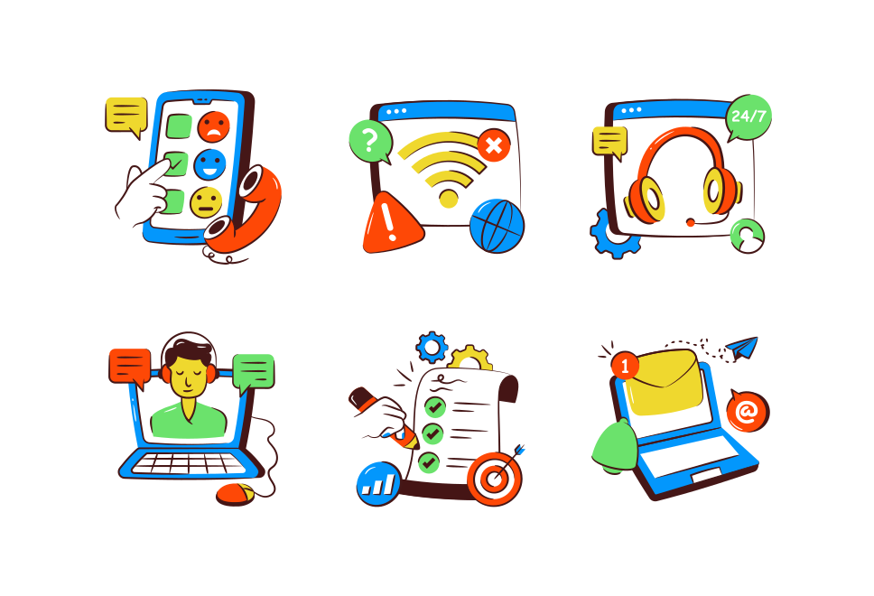 Customer Support Large Set Preview