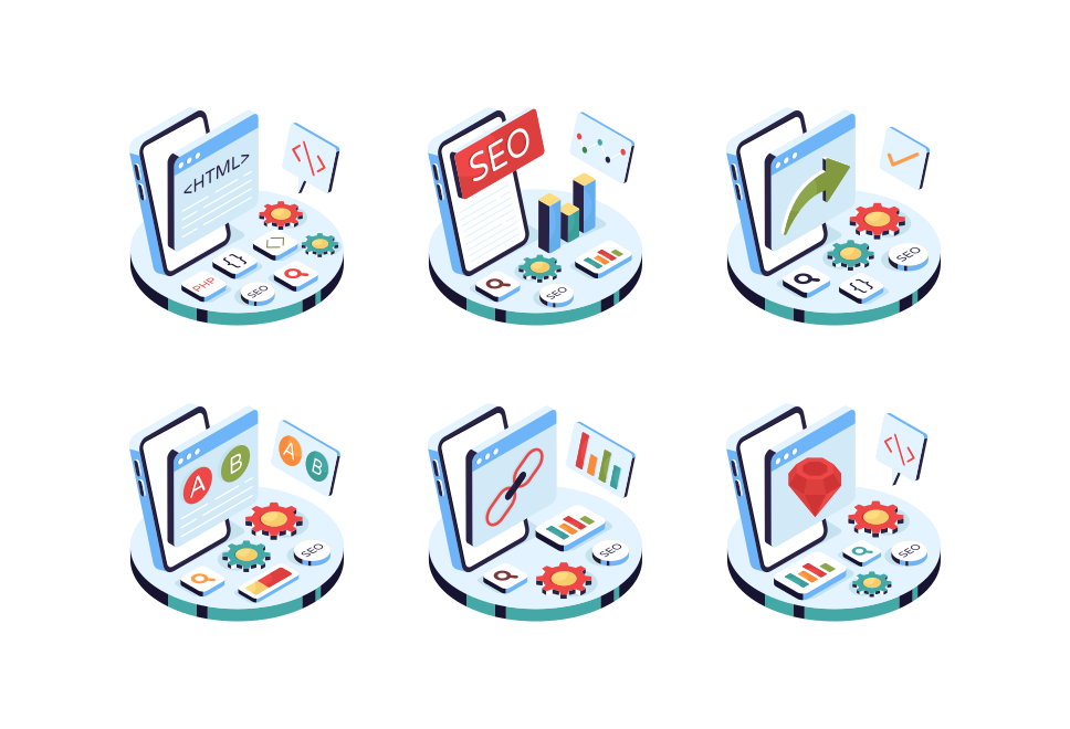 Real estate isometric illustrations  Large Set Preview