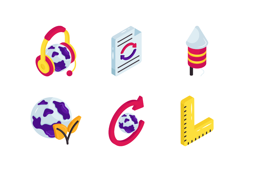 Miscellaneous Isometric Icons Vol 8 Large Set Preview