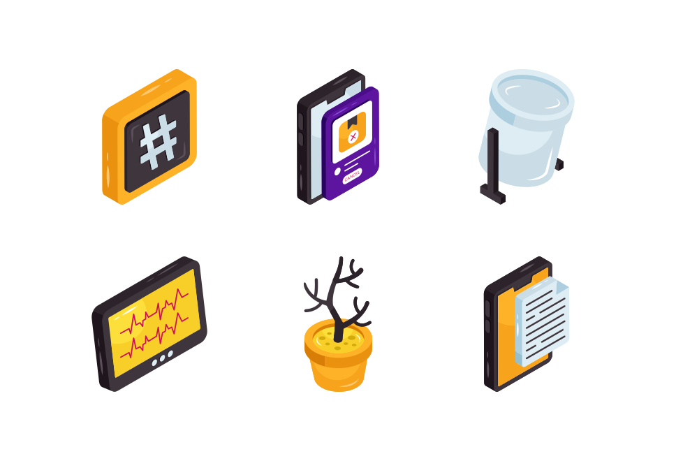 Miscellaneous Isometric Icons Vol 3 Large Set Preview