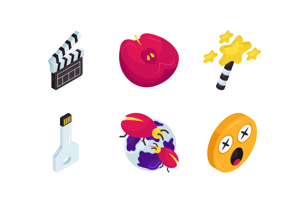 Miscellaneous Isometric Icons Vol 5 Large Set Preview