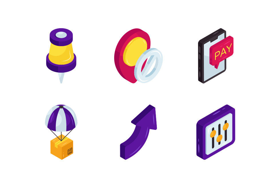 Miscellaneous Isometric Icons Vol 5 Large Set Preview