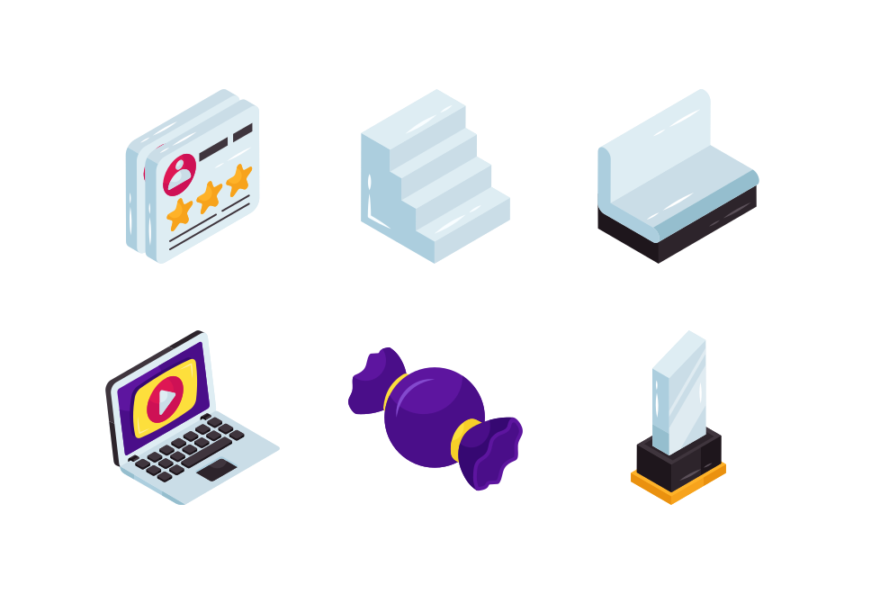 Miscellaneous Isometric Icons Vol 2 Large Set Preview