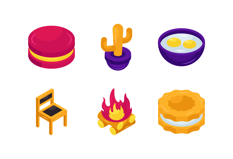 Miscellaneous Isometric Icons Vol 2 Large Set Preview
