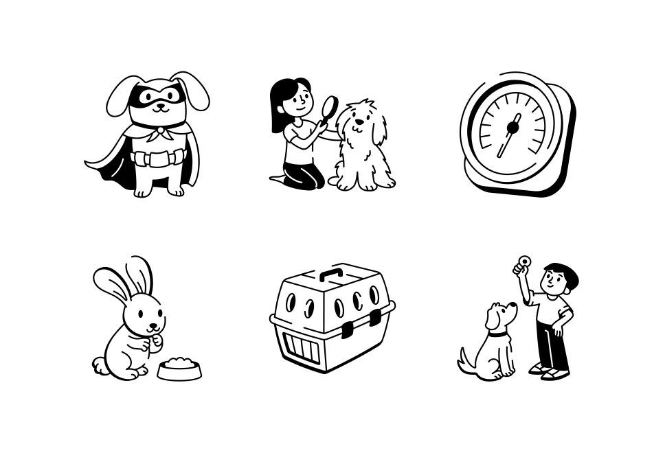 Pet Icon Art Set Large Set Preview