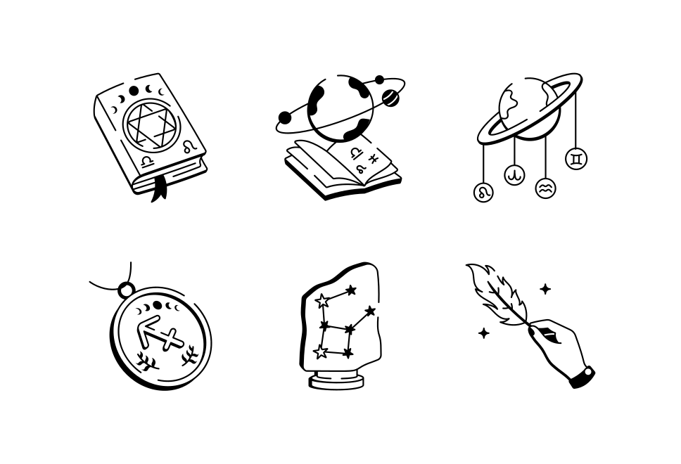 Zodiac Drawing Art Set Large Set Preview